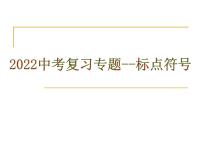 2022年中考语文二轮专题复习：标点符号（共30张PPT）