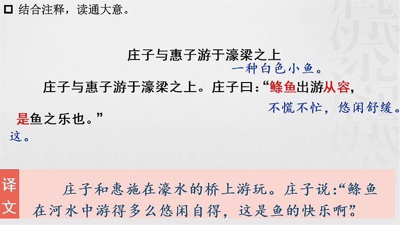 第21课《庄子与惠子游于濠梁》课件2021-2022学年部编版语文八年级下册第6页