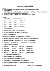 湖北省武汉市洪山区东湖开发区2022年中考四模语文试题含解析