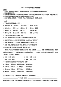 河南省临颍县联考2021-2022学年中考语文模拟预测题含解析