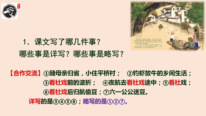 第1课《社戏》课件 2021-2022学年部编版语文八年级下册第6页