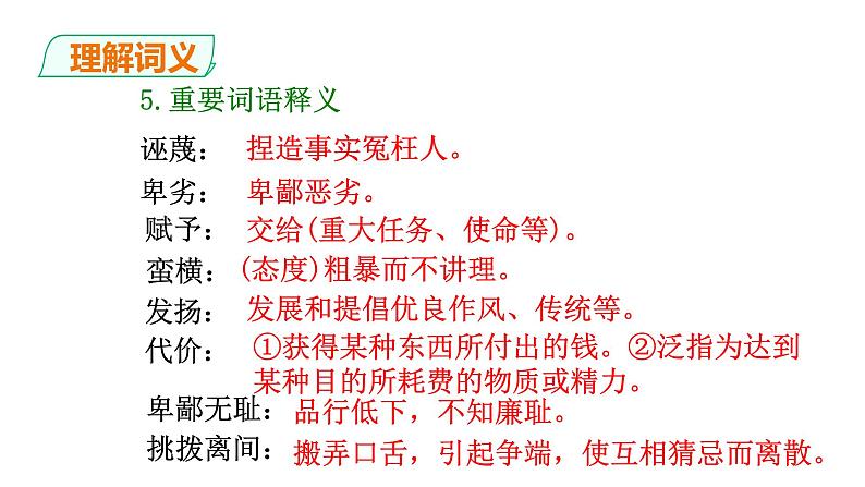 部编版八年级语文下册----精品课件：13、《最后一次演讲》第6页