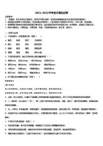2022年新疆乌鲁木齐市沙依巴克区重点中学中考语文考前最后一卷含解析