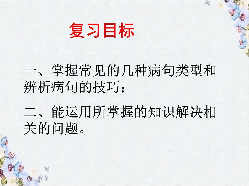 2022年中考语文二轮专题复习：语病的辨析与能力的提升（共33张PPT）第4页