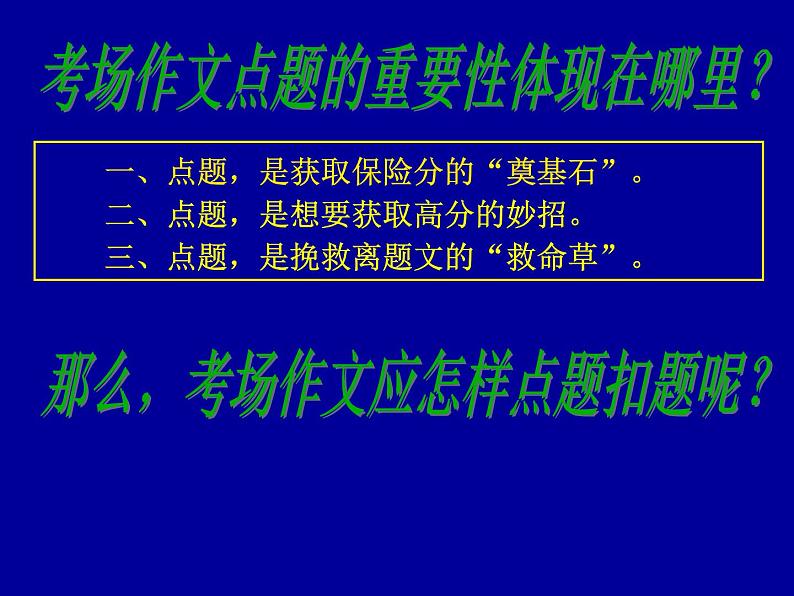 中考语文复习----中考作文莫忘“点题”课件PPT05