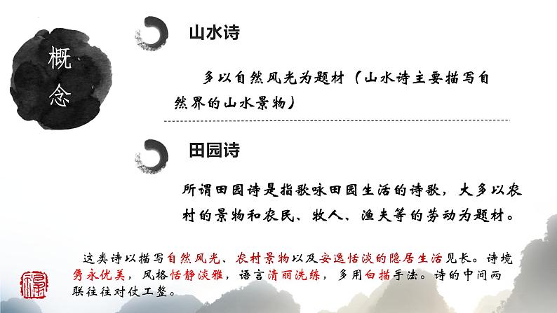 2022年中考语文二轮专题复习：山水田园类古诗词鉴赏（共30张PPT）第2页