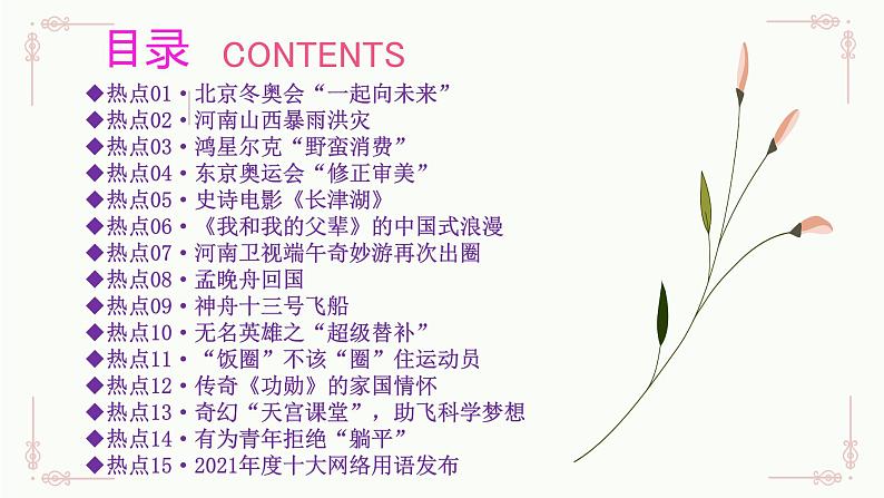 2022年中考语文专题复习-作文热点及精彩语段课件（共48张PPT）第2页