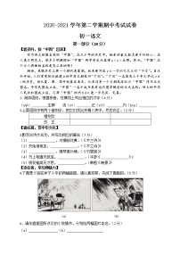 苏州市姑苏区五校联考2020-2021学年初一语文下学期期中试卷（原卷版+解析版）