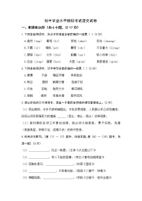 2022年陕西省宝鸡市渭滨区初中学业水平模拟考试语文试题（九）