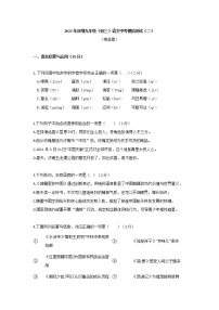 2022年广东省深圳市语文中考模拟测试（一） (含答案)