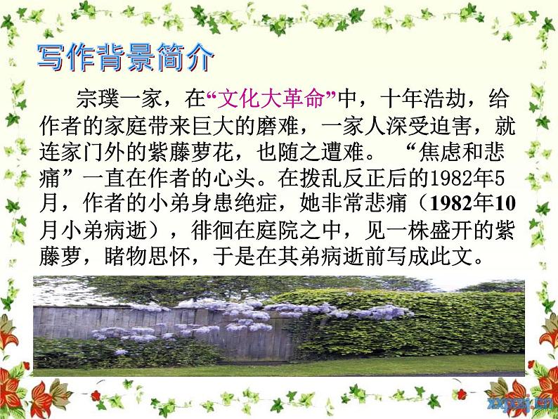 部编版语文七年级下册18《紫藤萝瀑布》PPT课件第5页