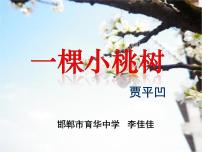 2021学年第五单元19* 一棵小桃树授课课件ppt