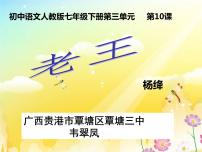 初中语文人教部编版七年级下册第三单元11 老王教课内容课件ppt