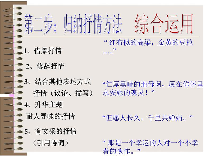 初中语文人教版（部编）七年级下册学习抒情4 课件04