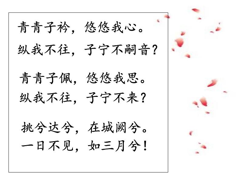 初中语文人教版（部编）八年级下册子衿 课件02