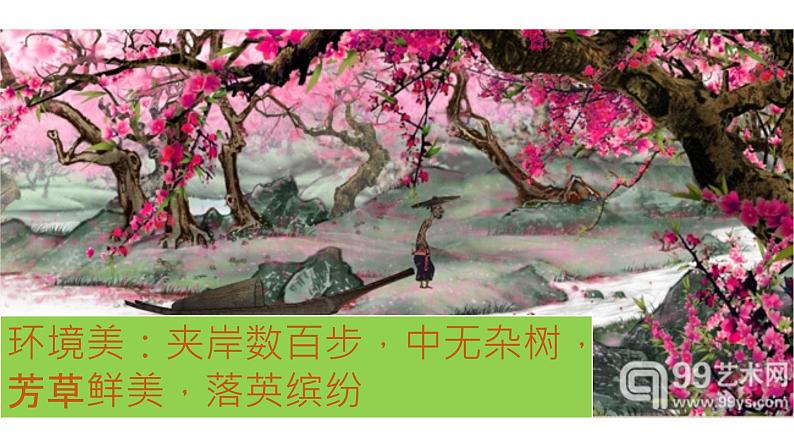 初中语文人教版（部编）八年级下册9桃花源记2 课件第8页