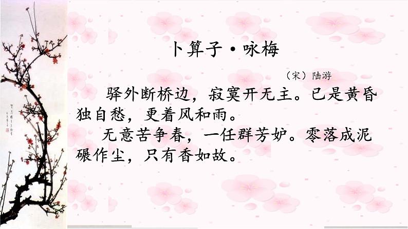 初中语文人教版（部编）八年级下册卜算子咏梅 课件02