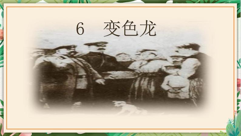 第06课 变色龙 课件 初中语文人教部编版九年级下册（2022年）01
