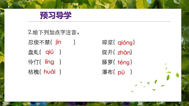 18 紫藤萝瀑布 课件 初中语文人教部编版七年级下册（2022年）第6页