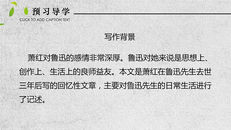 3 回忆鲁迅先生（节选） 课件 初中语文人教部编版七年级下册（2022年）04