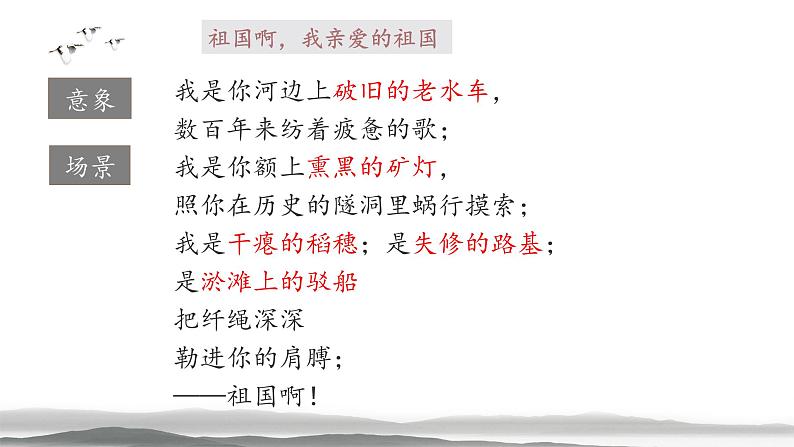 初中语文人教版（部编）九年级下册1祖国啊我亲爱的祖国1 课件05