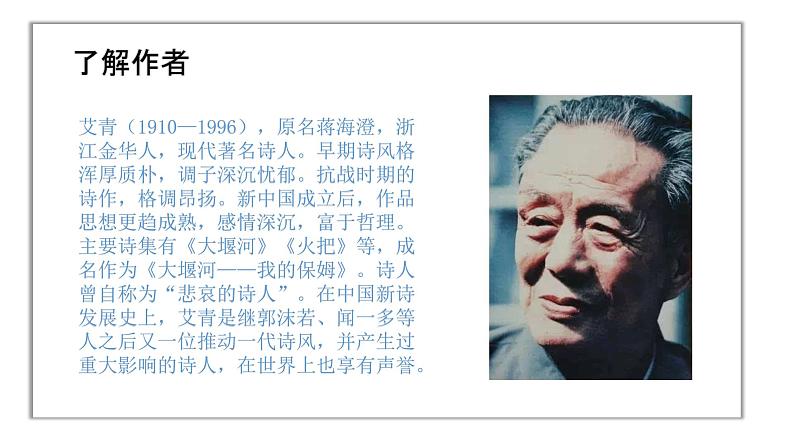 人教部编版九年级语文上册《我爱这土地》课件+教案+同步练习03