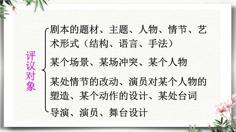 任务  演出与评议 课件 初中语文人教部编版（五四制）九年级下册第7页