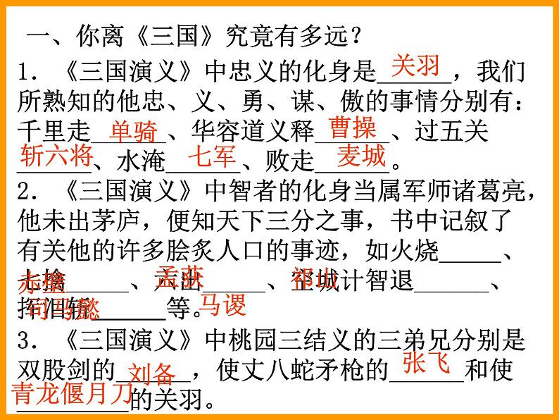中考语文名著复习---名著导读《三国演义》课件PPT第7页