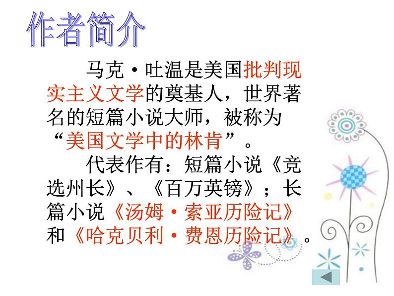 中考语文名著复习---汤姆索亚历险记课件PPT第3页