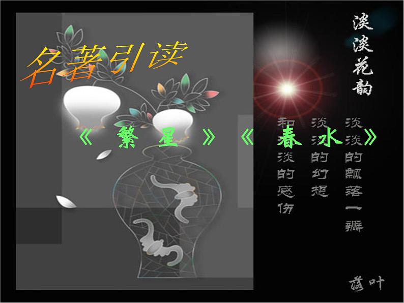 中考语文名著复习---《繁星春水》课件PPT第1页