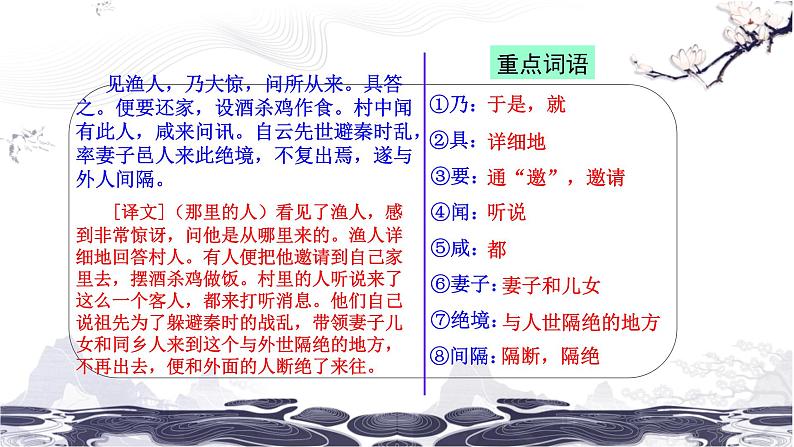第三单元 9 桃花源记 课件 初中语文人教部编版（五四制）八年级下册（2022年）08