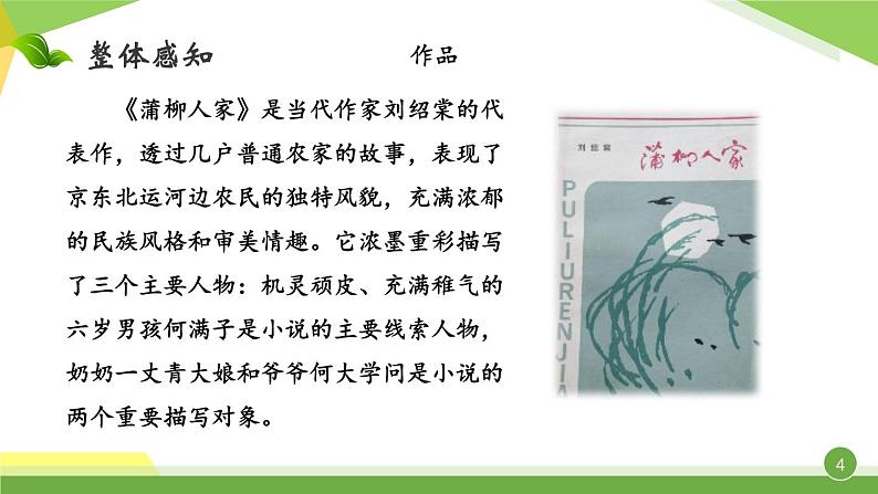 第二单元《蒲柳人家（节选）》课件1 初中语文人教部编版（五四制）九年级下册（2022）04