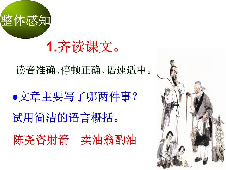 初中语文 人教课标版（部编） 七年级下册 卖油翁 课件第6页