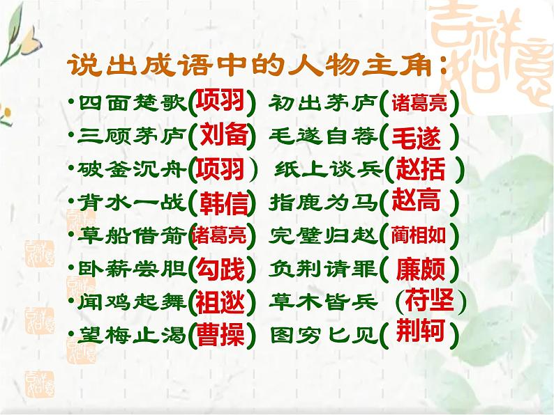 语文中考专题复习 成语运用 优质课件04