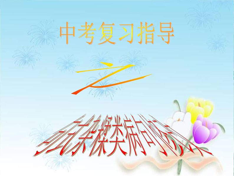 中考复习：并举修改 句式杂糅病句修改 复习优质课件04