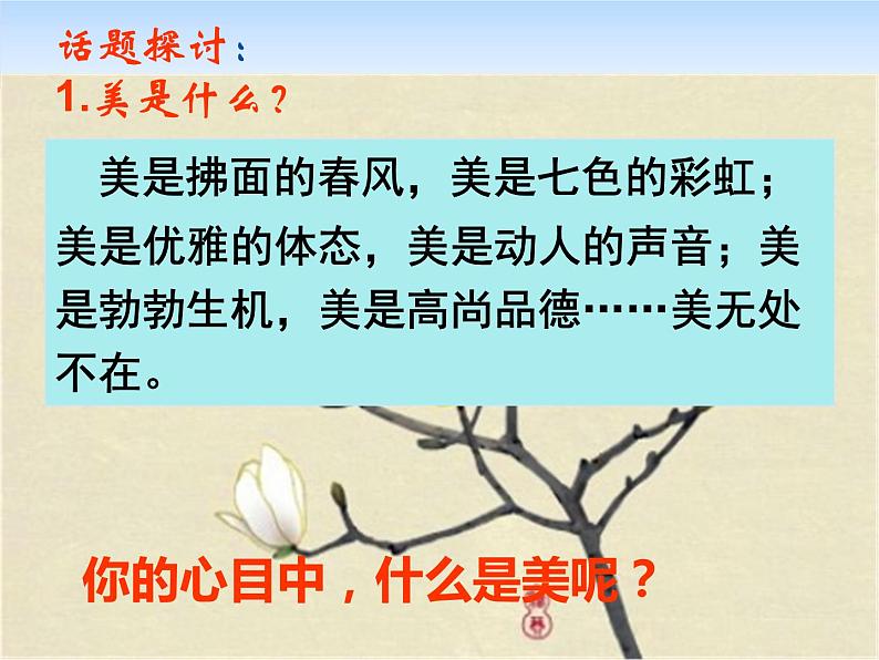 美的发现 学习抒情课件PPT第3页