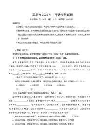 2022年广东省深圳市中考语文模拟试卷