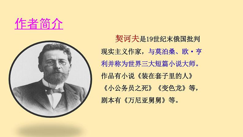 人教语文 9年级下册课件PPT第二单元 6 变色龙（第一课时）教学课件06