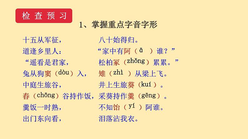 人教语文 9年级下册课件PPT第六单元 24 诗词曲五首 教学课件第7页