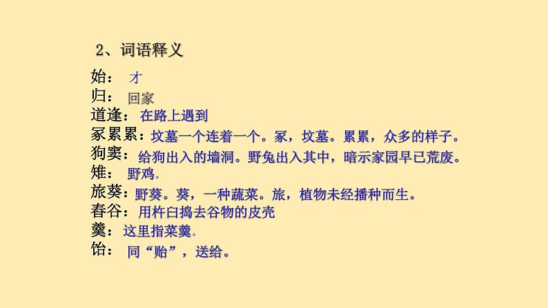 人教语文 9年级下册课件PPT第六单元 24 诗词曲五首 教学课件第8页