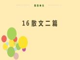人教语文 8年级上册课件PPT第四单元 第16课  短文二篇