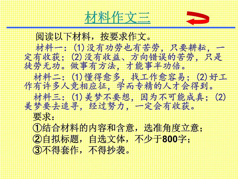 2022年中考语文专题复习-材料作文写作指导课件（共61页）第4页