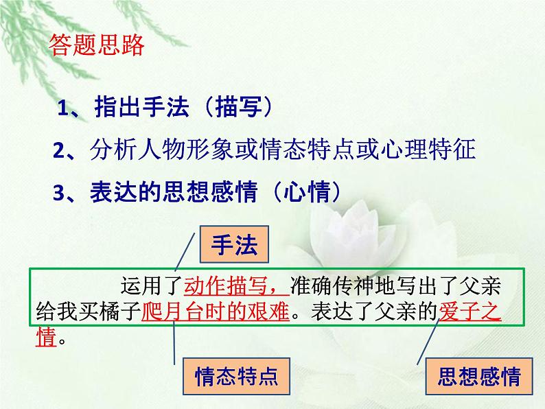 中考语文--记叙文考点专题训练 考点三：赏析语句，理解分析 课件第5页