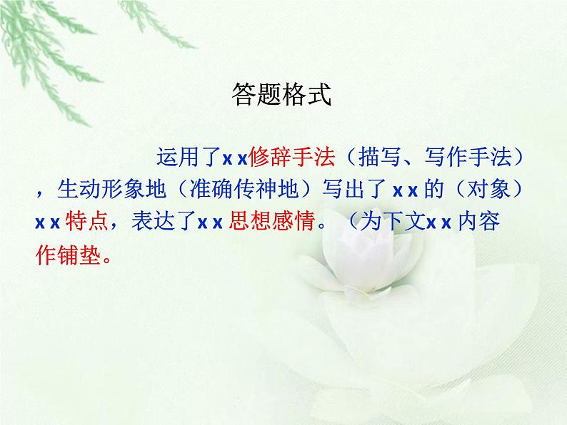 中考语文--记叙文考点专题训练 考点三：赏析语句，理解分析 课件第6页