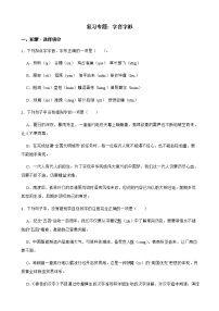 备考2022年中考语文第二轮复习专题：字音字形解析版