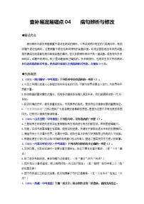 查补易混易错点04  病句辨析与修改-【查漏补缺】2022年中考语文三轮冲刺过关（全国通用）练习题