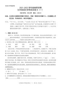 2022年广西南宁市第三中学中考一模语文试题
