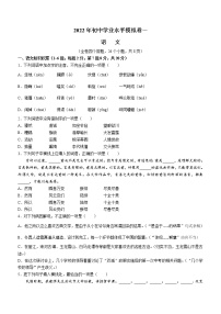 2022年云南省临沧市耿马县中考一模语文试题