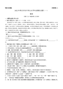 2022年山东省枣庄市中考一模语文试题