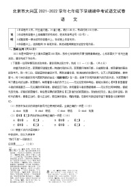 北京市大兴区2021-2022学年七年级下学期期中考试语文试卷（含答案）